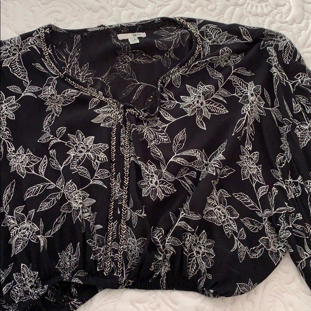 Black crop top
